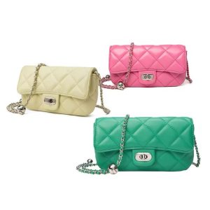 Ladies Quilted Chain Shoulder Bag