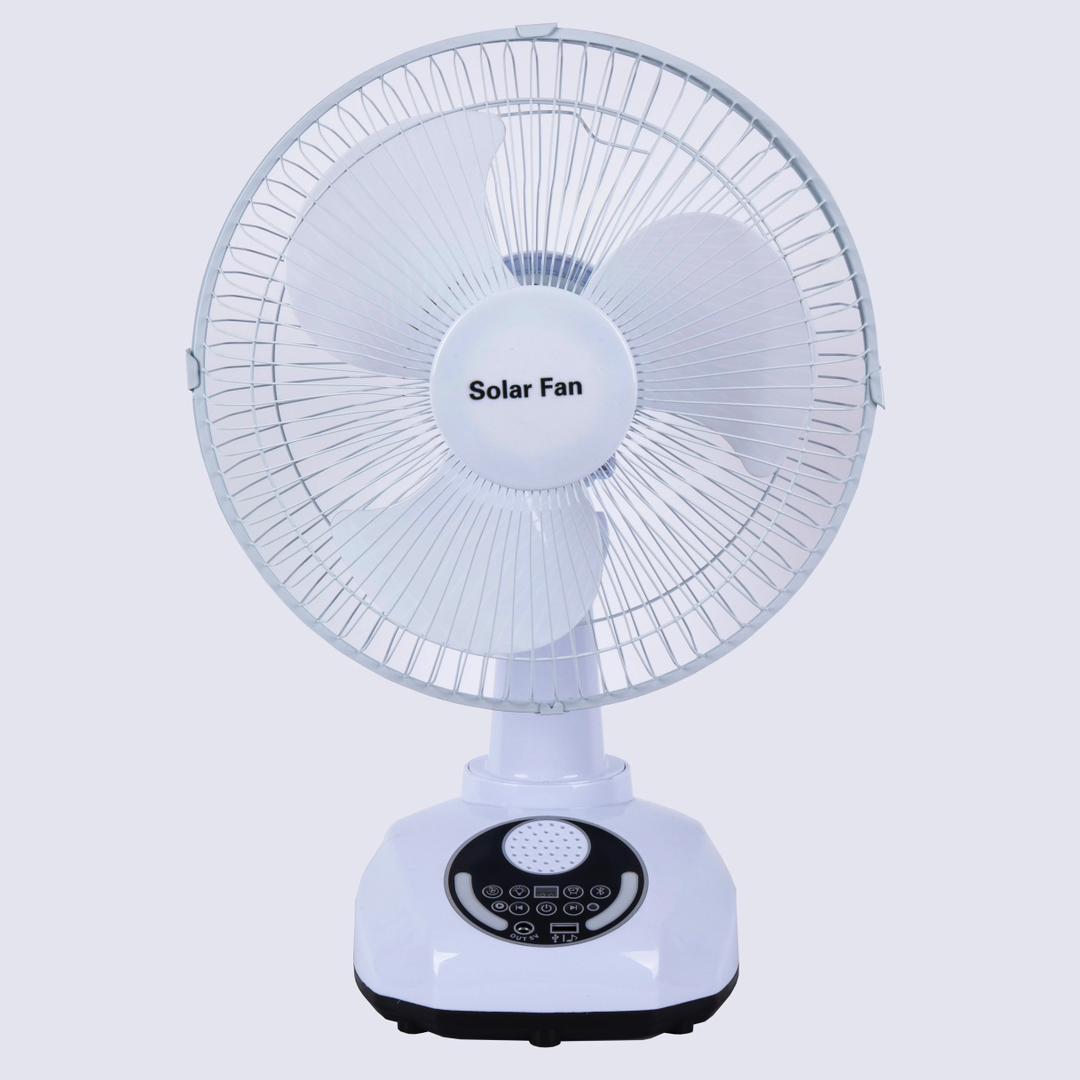 Solar Fan with Music and Charger